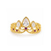Anillo de rapunzel bañado en oro