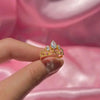 Anillo de rapunzel bañado en oro