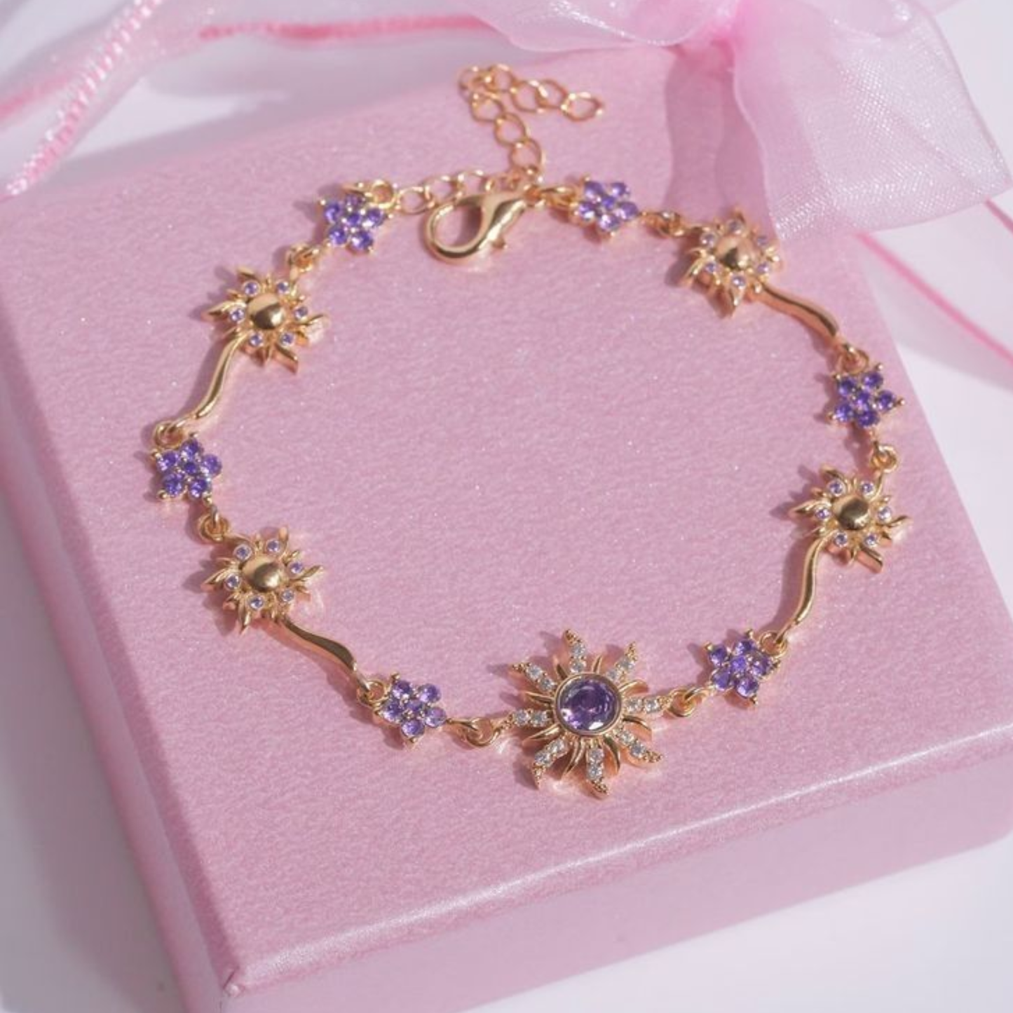 Anillo de rapunzel bañado en oro