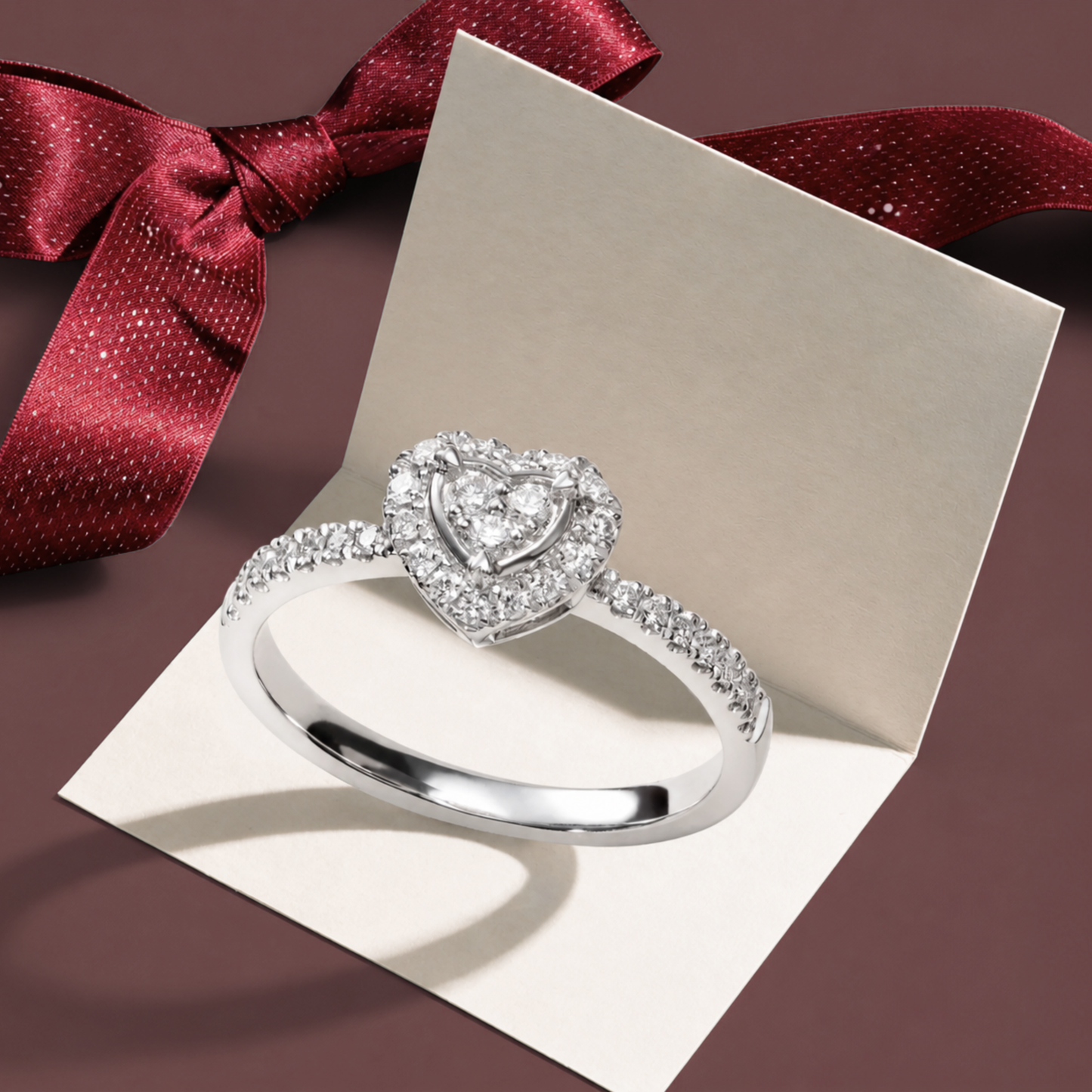 Anillo de promesa adaptable bañado en oro