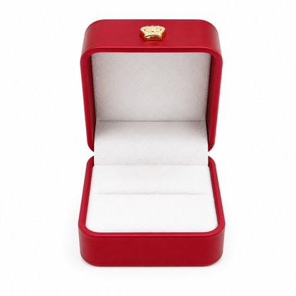 Anillo de promesa adaptable bañado en oro